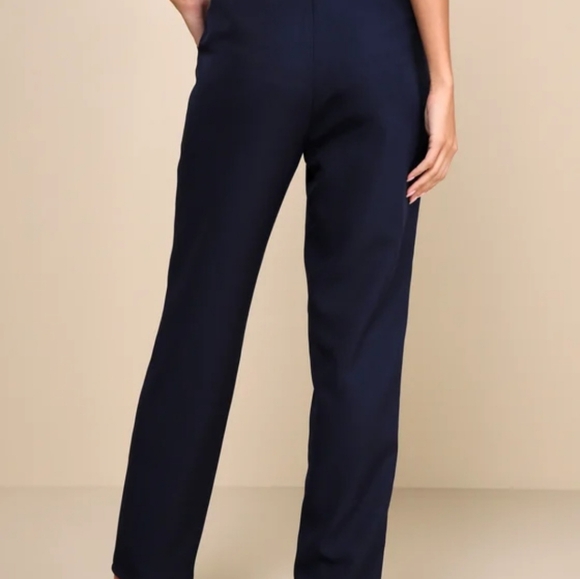 Lulus High Waisted Straight Leg Pants Size Mediun - Picture 3 of 7
